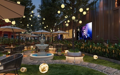 酒吧室外效果图