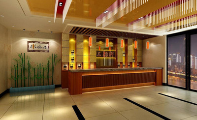 北京餐饮前台装修效果图