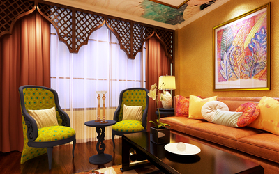 北京会所交流区装修效果图