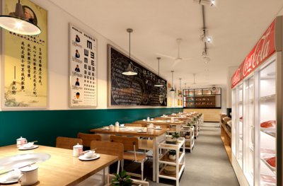 北京怀旧80饭店餐饮风格装修效果图