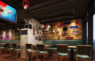 北京烧烤店铺装修设计效果图