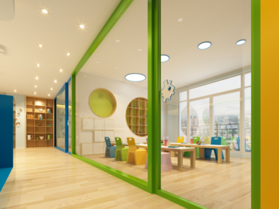 北京培训教室装修效果图